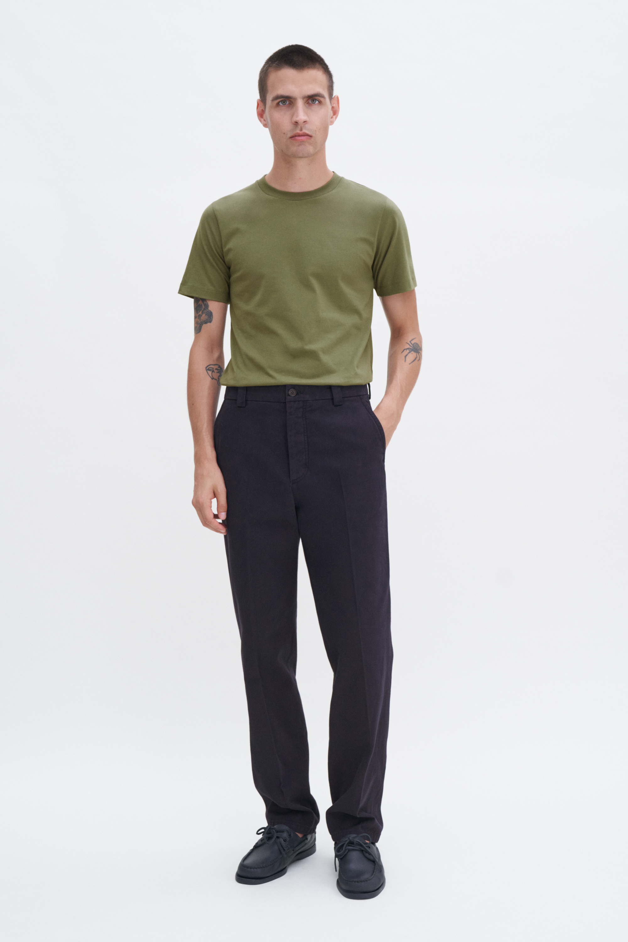 Filippa K Classic Cotton Tee In Green